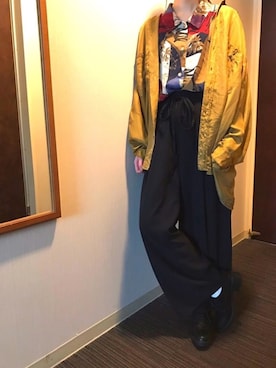 「シャツオンシャツ」｜えぬぬさん（レディース・156cm）の秋コーディネート