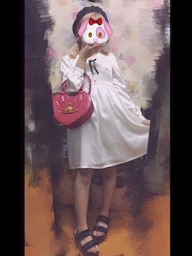 「school」｜「アイテム（ハンチング/ベレー帽）」を使った、kuromi味さん（レディース・156cm）の秋コーディネート