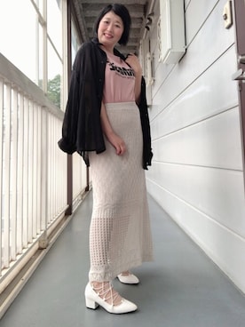 「夢展望（ユメテンボウ）のアイテム」を使った、ゆこねぇさん（レディース・151cm）の夏コーディネート