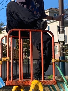 「FLAGSTUFF（フラグスタフ）のアイテム（その他シューズ）」を使った、takaちゃん😈さん（メンズ・178cm）の秋コーディネート