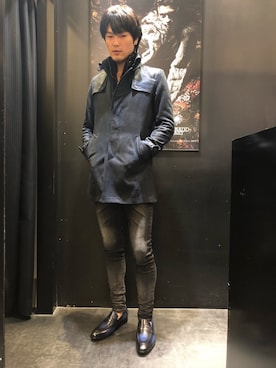 「アイテム（トレンチコート）」を使った、sakaさん（メンズ・181cm）の秋コーディネート