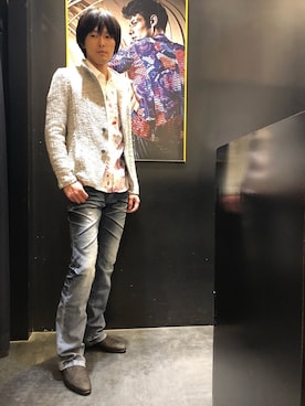 「アイテム（テーラードジャケット）」を使った、sakaさん（メンズ・181cm）の冬コーディネート