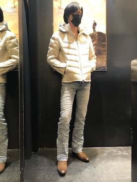 「大阪」｜「アイテム（ブルゾン）」を使った、sakaさん（メンズ・181cm）の冬コーディネート