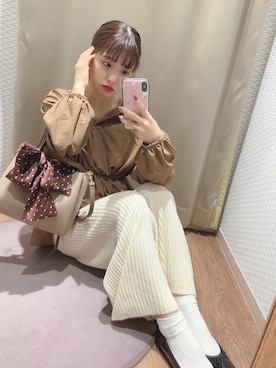 「アパレルスタッフ」｜「アイテム（その他）」を使った、Rieさん（レディース・150cm）の秋コーディネート