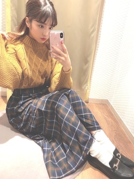 「アパレルスタッフ」｜「アイテム（その他）」を使った、Rieさん（レディース・150cm）の秋コーディネート