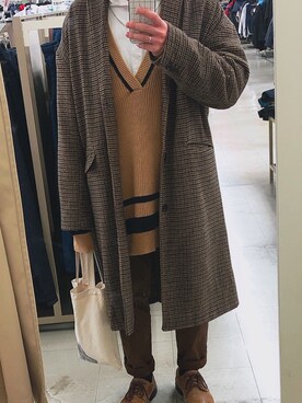 「Canal 4℃（カナルヨンドシー）のアイテム（アクセサリー）」を使った、shinKさん（メンズ・169cm）の冬コーディネート