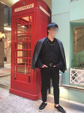 「GU（ジーユー）の（GU）スキニーフィットジーンズ（MEN ⁄ ジーンズ）」を使った、shinKさん（メンズ・169cm）の春コーディネート