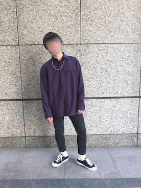 「GU（ジーユー）の（GU）スキニーフィットジーンズ（MEN ⁄ ジーンズ）」を使った、shinKさん（メンズ・169cm）の春コーディネート