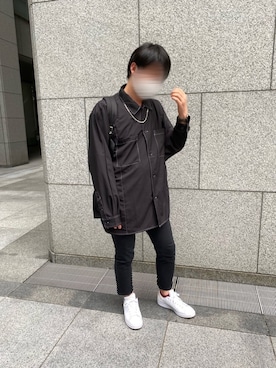 「GU（ジーユー）の（GU）スキニーフィットジーンズ（MEN ⁄ ジーンズ）」を使った、shinKさん（メンズ・169cm）の秋コーディネート