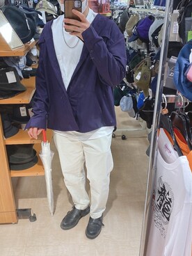 「CASPER JOHN」｜「アイテム（その他シューズ）」を使った、shinKさん（メンズ・169cm）の秋コーディネート