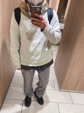 「EMMA  CLOTHES」｜「アイテム（スウェット）」を使った、shinKさん（メンズ・169cm）の冬コーディネート