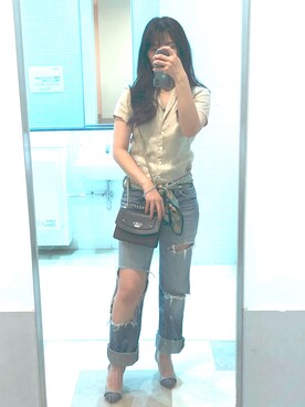 「DIANA」｜「アイテム（パンツ）」を使った、Nさん（レディース・163cm）の夏コーディネート
