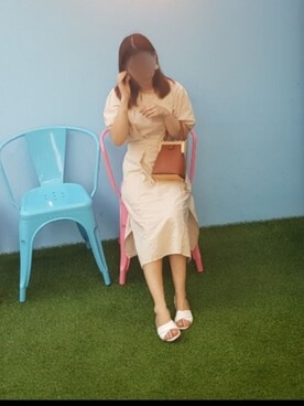 「リネン素材」｜Nさん（レディース・153cm）の夏コーディネート