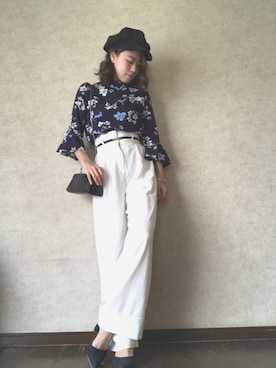 Rina Chishimaさん（レディース・157cm）の春コーディネート