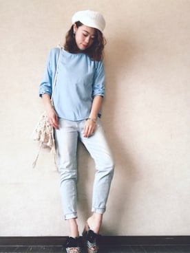 Rina Chishimaさん(レディース・157cm)の夏コーディネート