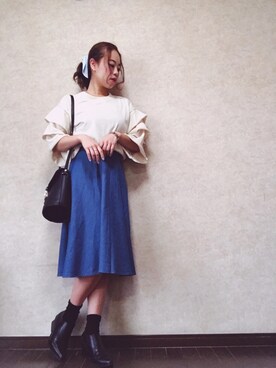 Rina Chishimaさん（レディース・157cm）の夏コーディネート