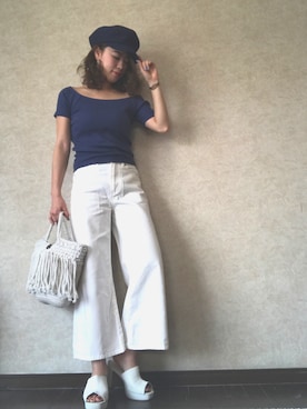 Rina Chishimaさん（レディース・157cm）の夏コーディネート