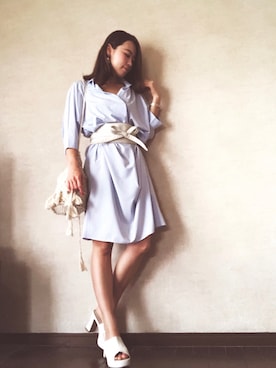 Rina Chishimaさん（レディース・157cm）の夏コーディネート