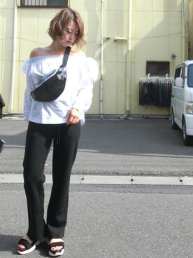 Rina Chishimaさん（レディース・157cm）の春コーディネート