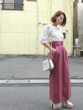 Rina Chishimaさん（レディース・157cm）の夏コーディネート