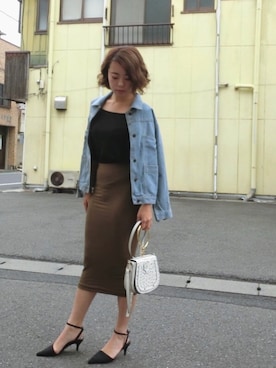 Rina Chishimaさん（レディース・157cm）の夏コーディネート