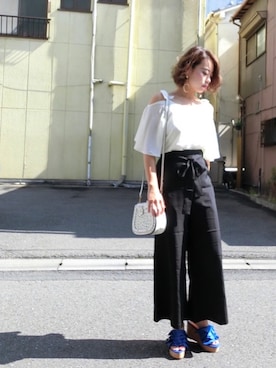 Rina Chishimaさん（レディース・157cm）の夏コーディネート