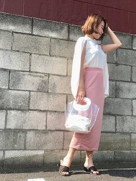 Rina Chishimaさん（レディース・157cm）の夏コーディネート