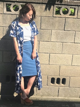 Rina Chishimaさん（レディース・157cm）の夏コーディネート