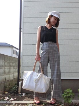 Rina Chishimaさん(レディース・157cm)の夏コーディネート