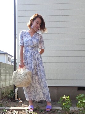 Rina Chishimaさん(レディース・157cm)の夏コーディネート