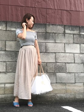 Rina Chishimaさん（レディース・157cm）の夏コーディネート