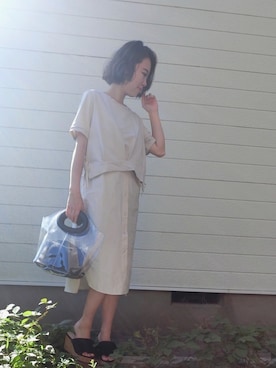 Rina Chishimaさん（レディース・157cm）の夏コーディネート