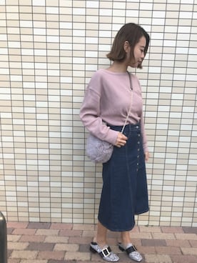 Rina Chishimaさん（レディース・157cm）の秋コーディネート