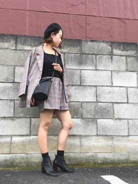 Rina Chishimaさん（レディース・157cm）の秋コーディネート