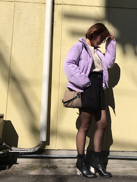 Rina Chishimaさん（レディース・157cm）の冬コーディネート