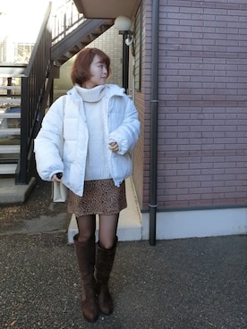 Rina Chishimaさん(レディース・157cm)の冬コーディネート