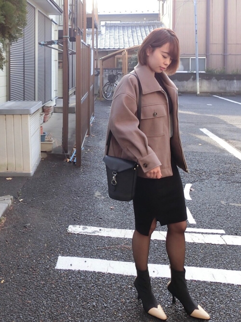 Rina Chishimaさんの「トゥキャップ配色ブーツ（Futier land）」を使ったコーディネート
