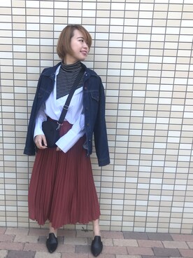 Rina Chishimaさん(レディース・157cm)の春コーディネート