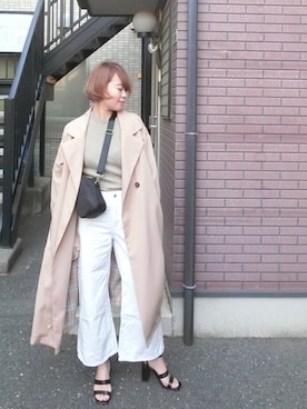 Rina Chishimaさん（レディース・157cm）の春コーディネート