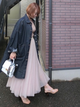 Rina Chishimaさん（レディース・157cm）の春コーディネート