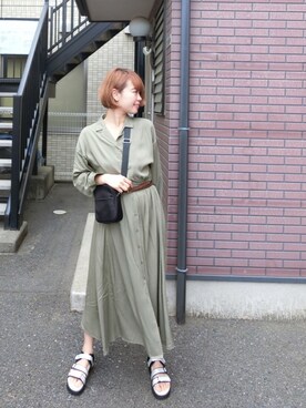 Rina Chishimaさん（レディース・157cm）の春コーディネート