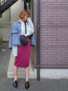 Rina Chishimaさん(レディース・157cm)の春コーディネート