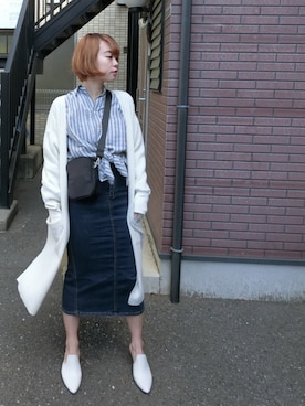 Rina Chishimaさん(レディース・157cm)の春コーディネート