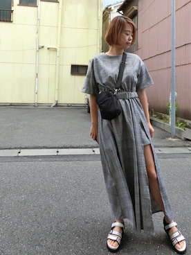 Rina Chishimaさん（レディース・157cm）の夏コーディネート