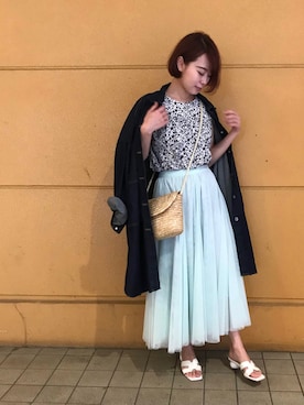 Rina Chishimaさん（レディース・157cm）の夏コーディネート