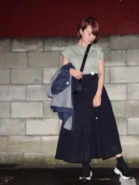 Rina Chishimaさん（レディース・157cm）の秋コーディネート