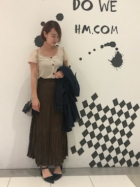 Rina Chishimaさん（レディース・157cm）の秋コーディネート