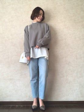 Rina Chishimaさん（レディース・157cm）の冬コーディネート