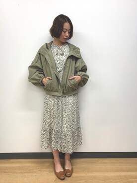 「Futier land（フューティアランド）のアイテム（ジャケット/アウター）」を使った、Rina Chishimaさん（レディース・157cm）の冬コーディネート
