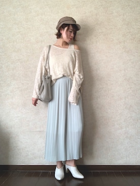 Rina Chishimaさん（レディース・157cm）の春コーディネート